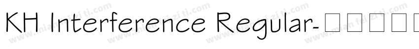 KH Interference Regular字体转换